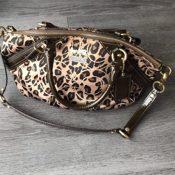 Coach Handbags - Coach Madison Ocelot Leopard Purse